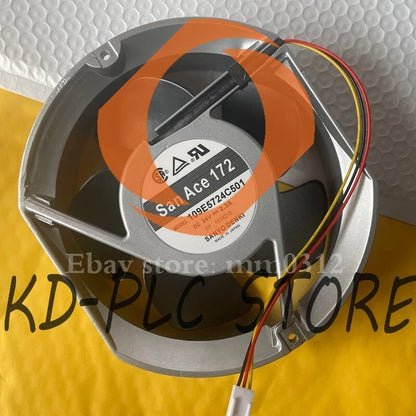 1pcs Sanyo 109E5724C501 24V 2.3A 17 cm 17251 3-wire aluminum frame fan #P