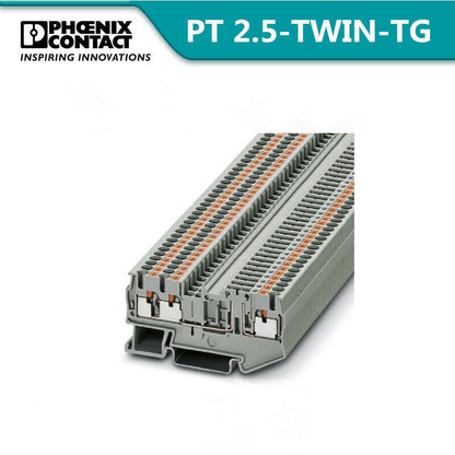 new 50pcs Phoenix Disconnect Terminal Block - PT 2,5-TWIN-TG - 3210198 - PHOENIX