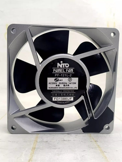 NTO PF-121L-2 AC200V 14/13W 12038 12CM Aluminum Frame Cooling Fan