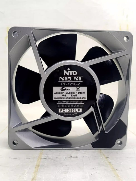 NTO PF-121L-2 AC200V 14/13W 12038 12CM Aluminum Frame Cooling Fan