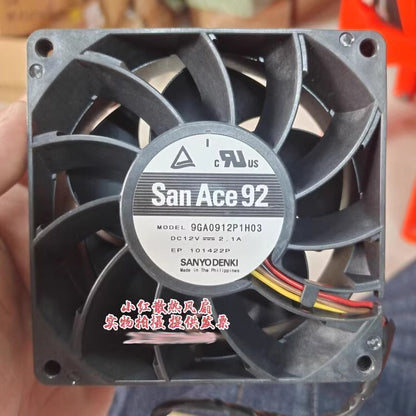 Sanyo 9GA0912P1H03 12V 2.1A 9CM PWM high airflow cooling fan