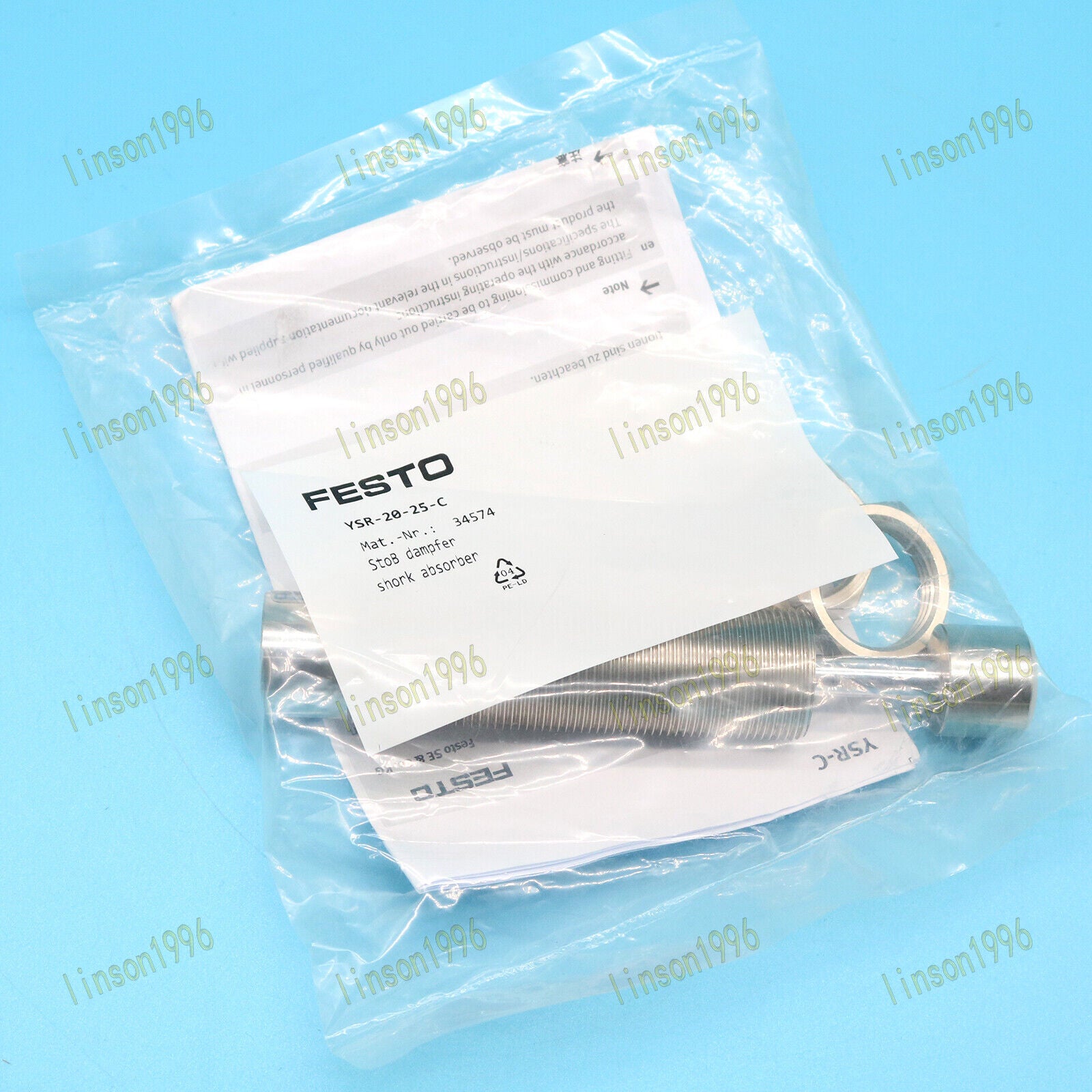 Festo Shock Absorber YSR-20-25-C 34574 Fast – Fast Acting Shock Absorber - FESTO