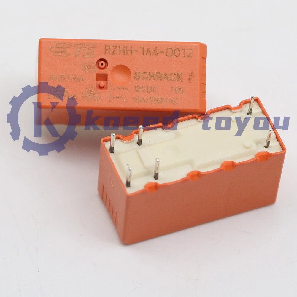10PC Tyco RZHH-1A4-D012 12VDC Power Relay 6Pins 16A 250VAC
