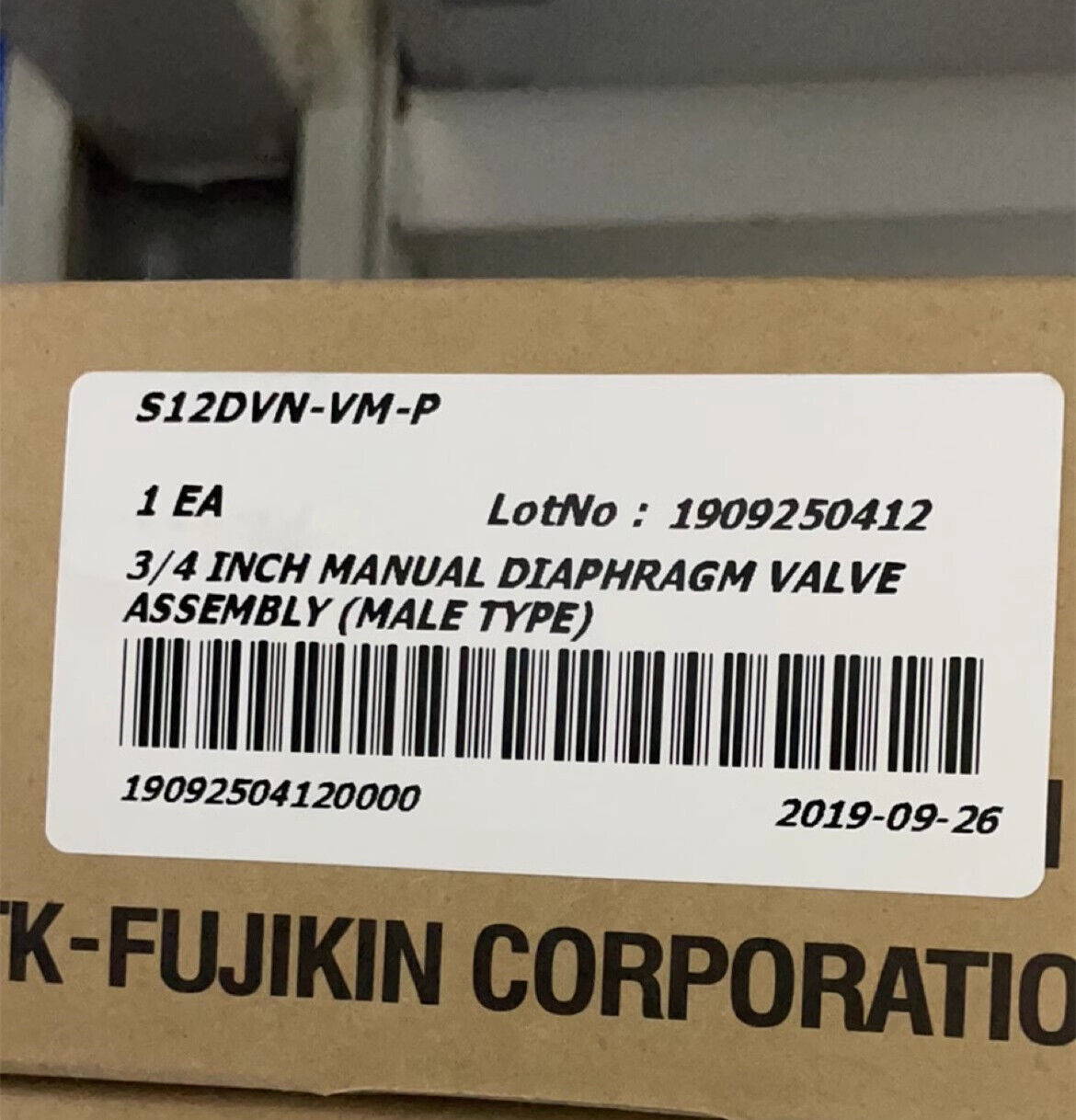 new 1pcs FUJIKIN Low Pressure Pneumatic Diaphragm Valve MVCR 10bar S12DVN-VM-P - FUJIKIN