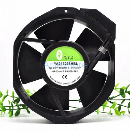 T.Y.J YA217238HBL 17238 220-240V 0.14/0.12A High Airflow Cooling Fan