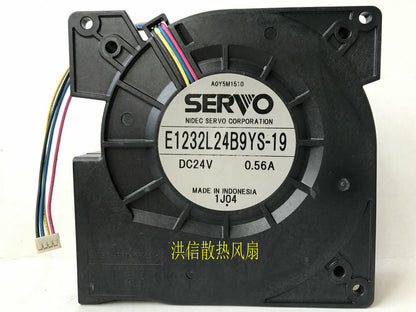 1pcs  SERVO E1232L24B9YS-19 DC24V 0.56A12032 Centrifugal Turbo Blower 4pin