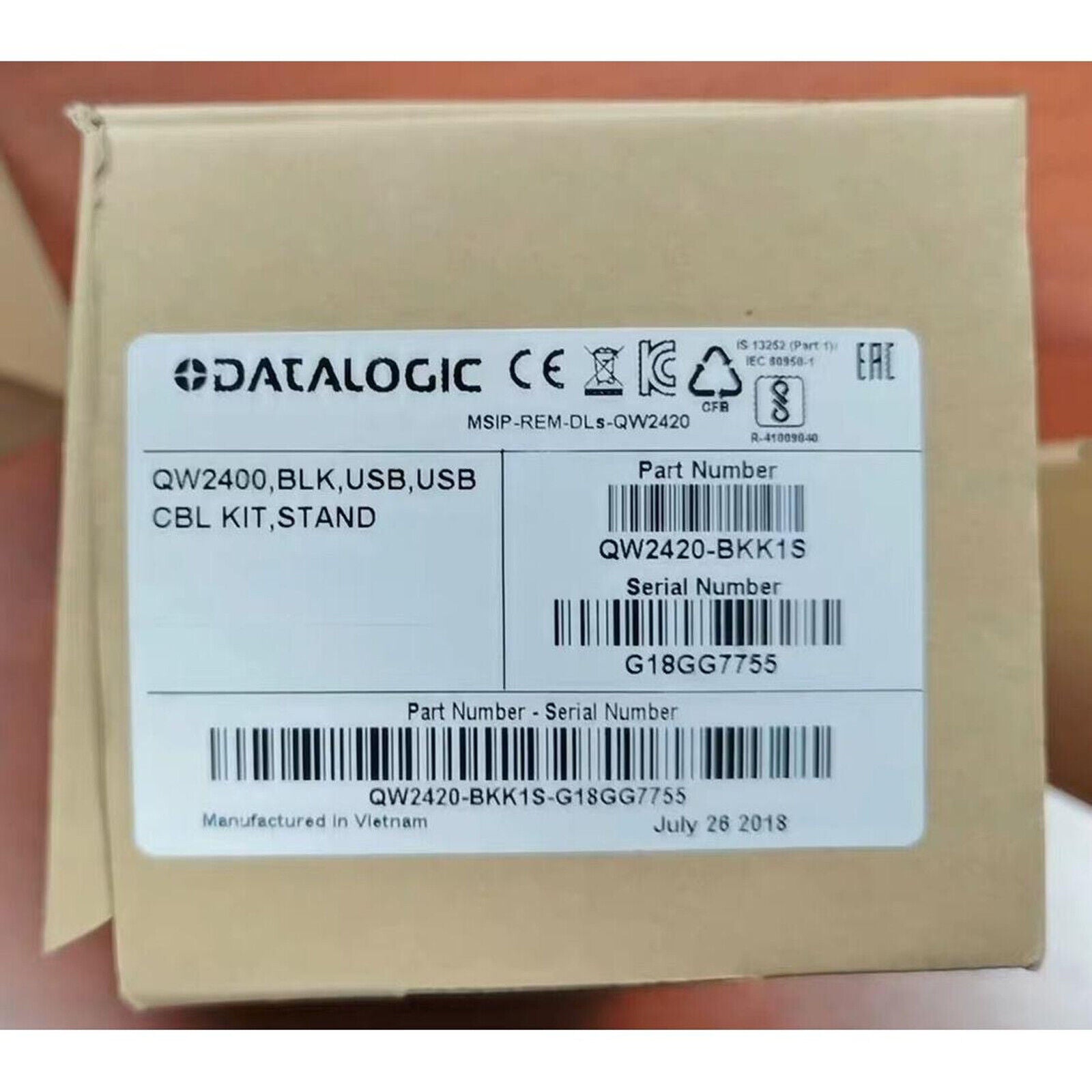 new Datalogic QuickScan QW2420-BKK1S 2D USB Handheld Barcode Scanner w Cable#XR