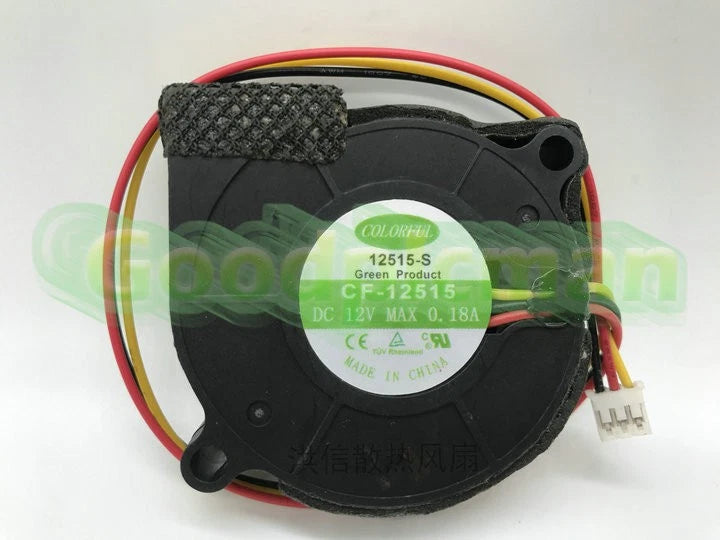 1PC COLORFUL CF-12515 Cooling Fan DC12V 0.18A 5015 turbo