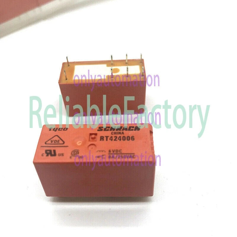 10Pcs TYCO RT424006 Electromechanical Relay SPDT 6VDC 8A 250VAC~