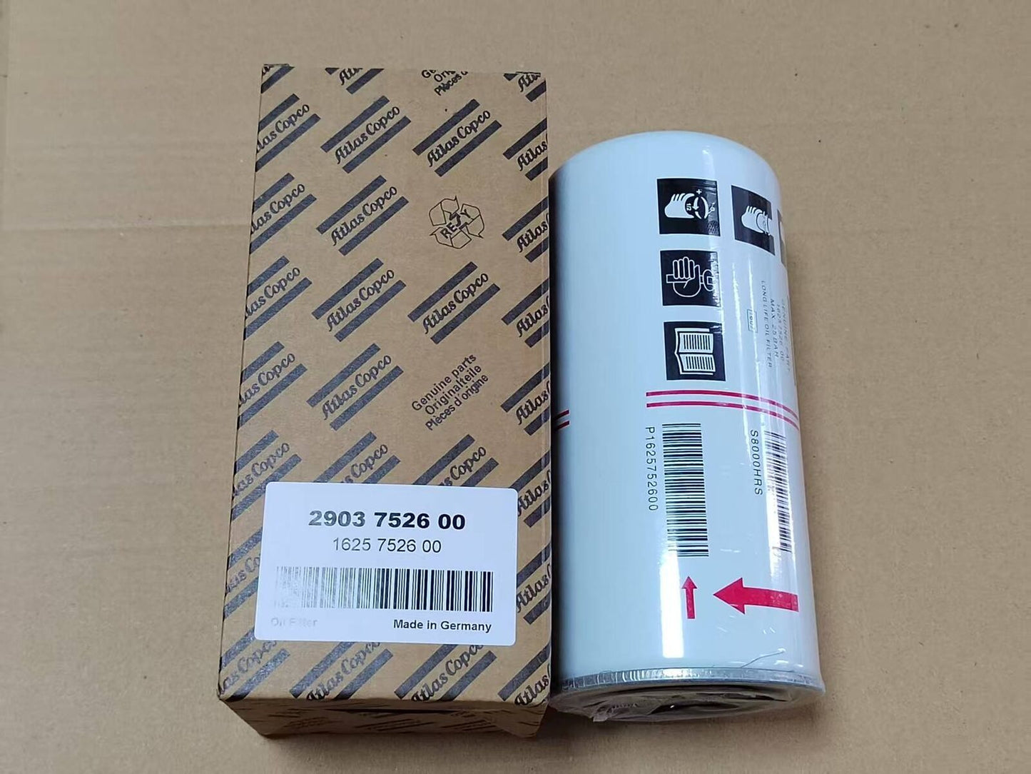 FOR Atlas Copco 1625752600/2903752600 Screw Air Compressor Oil Filter