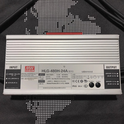 MEAN WELL HLG-480H-24A Output 24V 20A Waterproof Power Supply