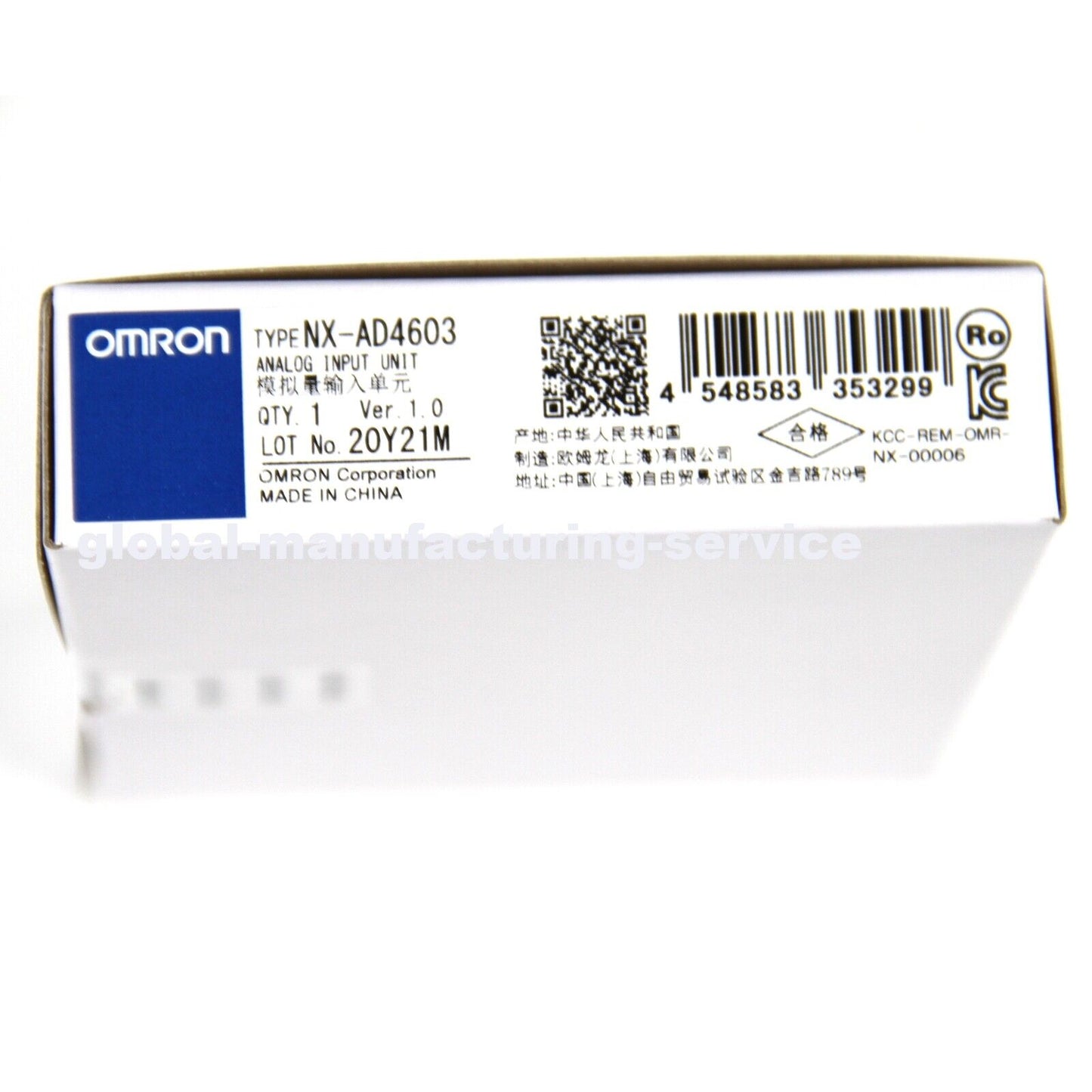 OMRON NX-AD4603 Analog Input Unit NX-AD4603 - OMRON