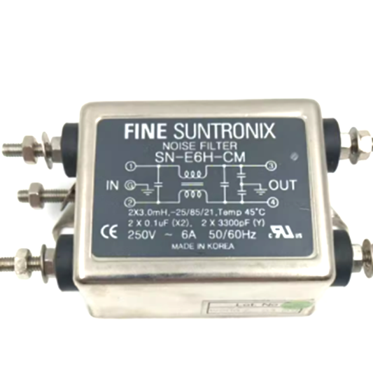FINE SUNTRONIX Noise Filter SN-E6H-CM AC250V 6A - FINE SUNTRONIX