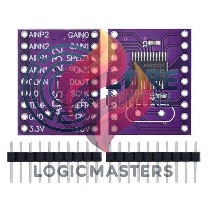 ADS1232 24-bit Ultra Low Noise Analog to Digital Converter Module 2.7V-5.3V