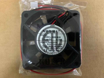 1PC NMB-MAT 2406KL-04W-B20 6CM 12V 0.10A 2-wire silent cooling fan