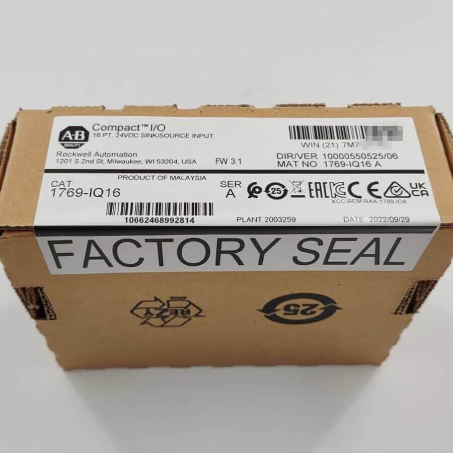 New Factory Sealed AB 1769-IQ16 SER A CompactLogix PLC Input Module - KOEED