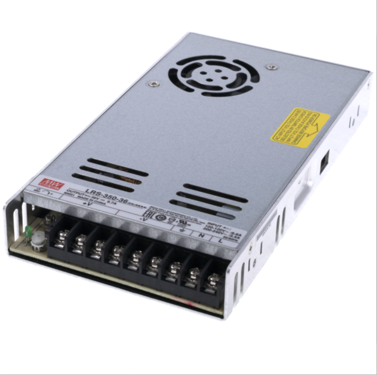 Meanwell LRS-350-36 Switching Power Supply – 110-230V AC 50-60Hz - MEANWELL