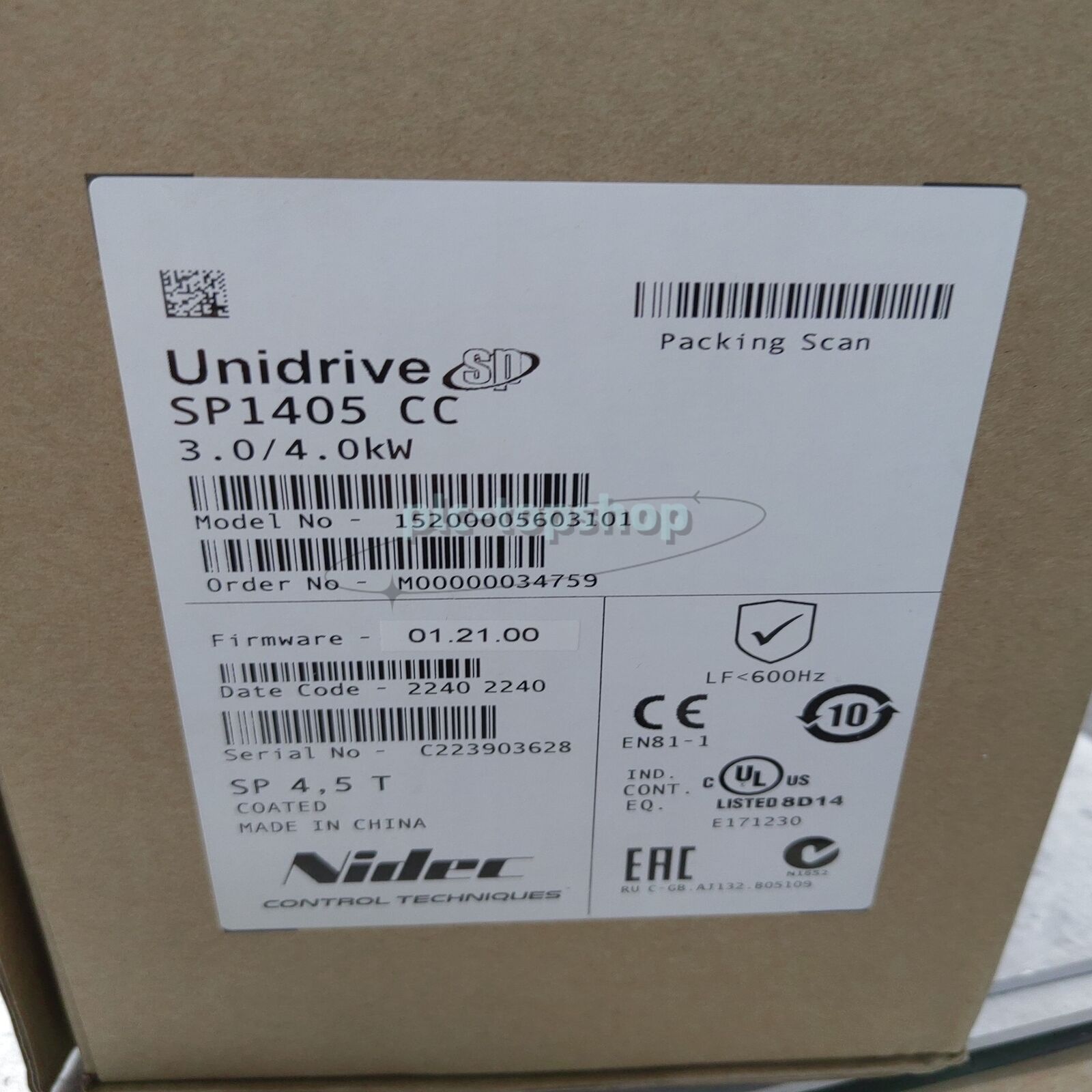 EMERSON SP1405 Ct Transducer Fast Ship PLC - EMERSON