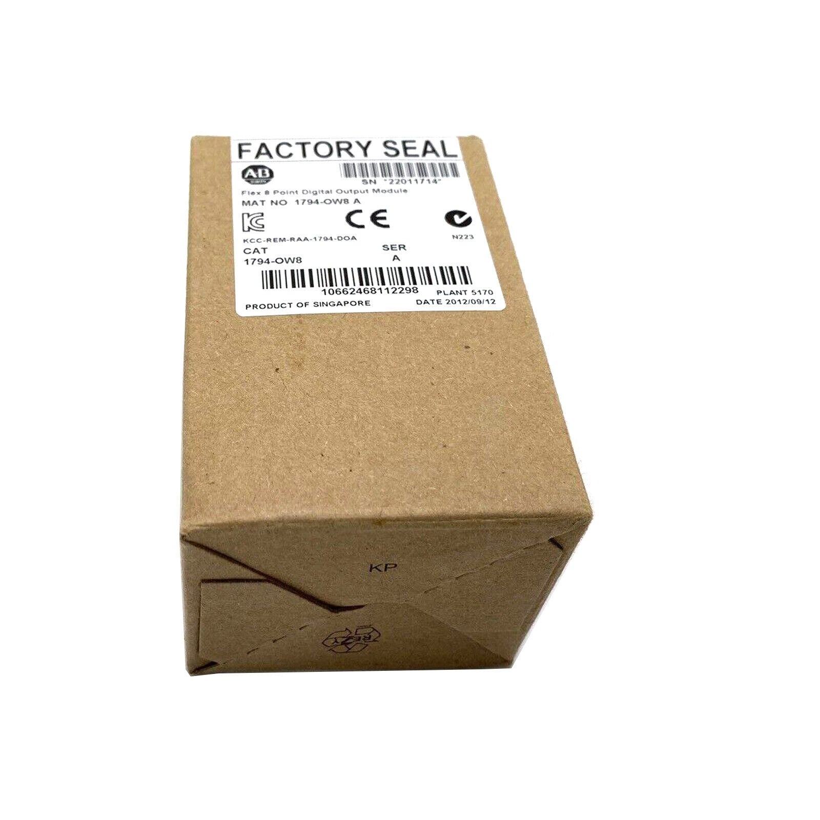 Factory Sealed AB 1794-OW8 SER A Flex 8 Point Relay Output Module 1794OW8 AB