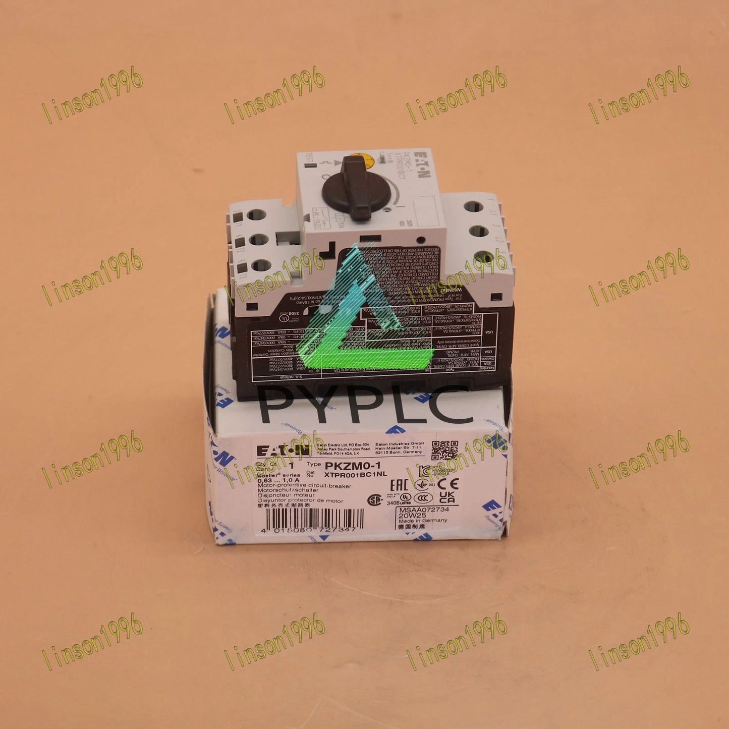 one EATON MOELLER PKZM0-1 0.63-1.0A Circuit Breaker Free shipping