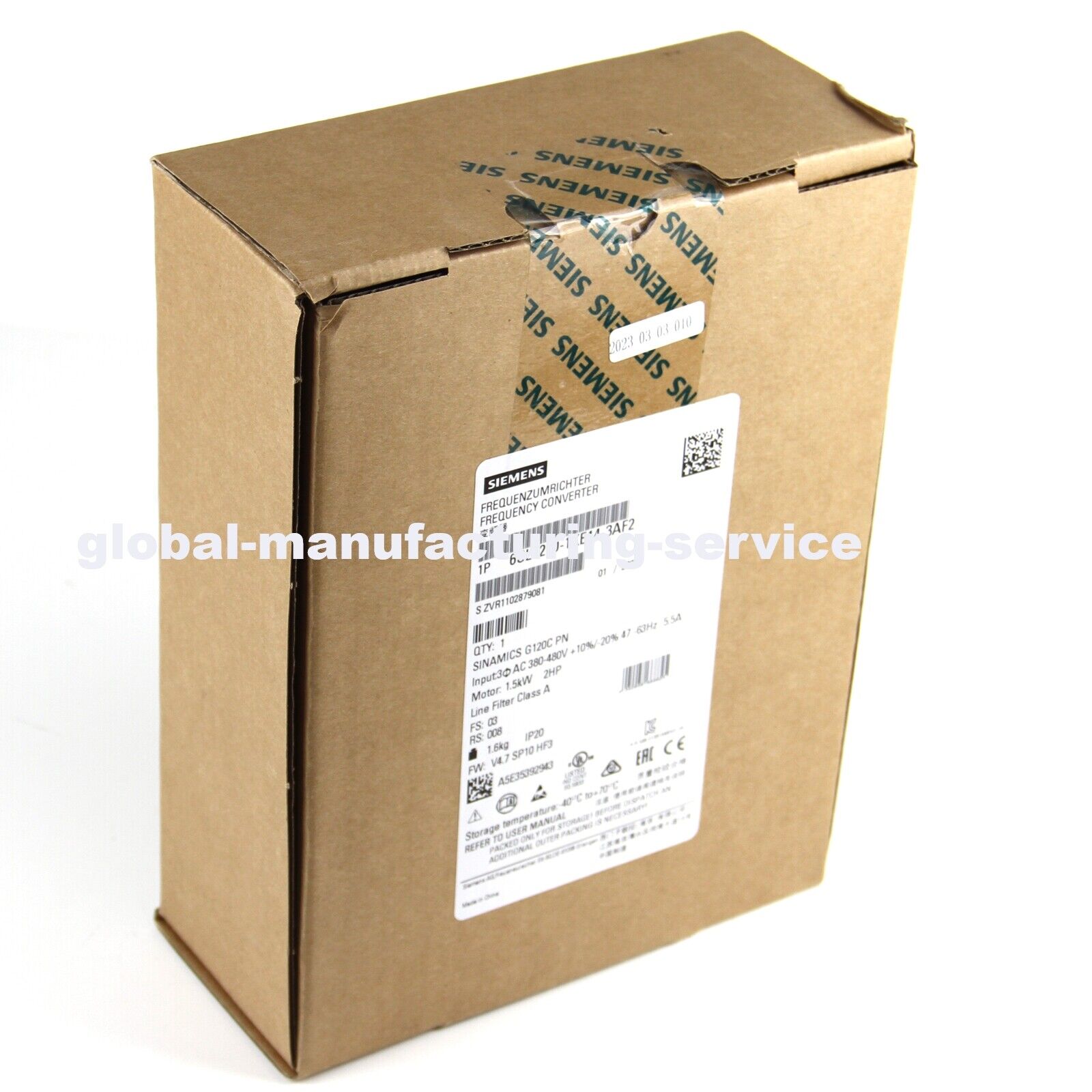 new  Siemens SINAMICS G120 6SL3210-1KE14-3AF2