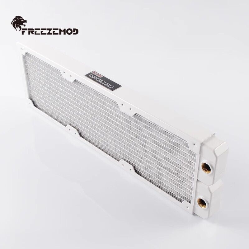 new 360mm Computer Water-cooled Copper Radiator Row 14 Flat Tubes  white