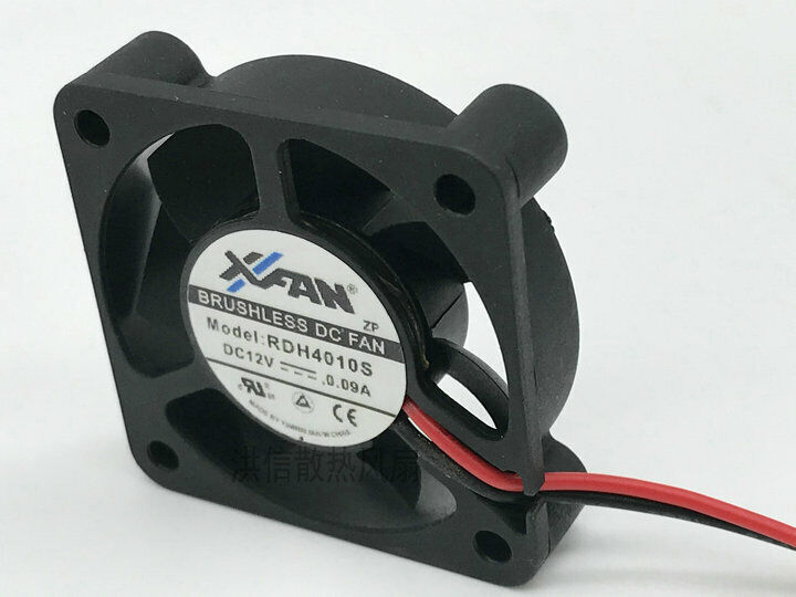 new 1 pcs XINRUILIAN Fan RDH4010S DC12V 0.09A 4010 4CM 2 Pin XFAN cooling fan - XINRUILIAN