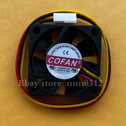 COFAN Fan F-4010M12BII DC 12V 0.16A 4010 4CM axial cooling fan 3 wire