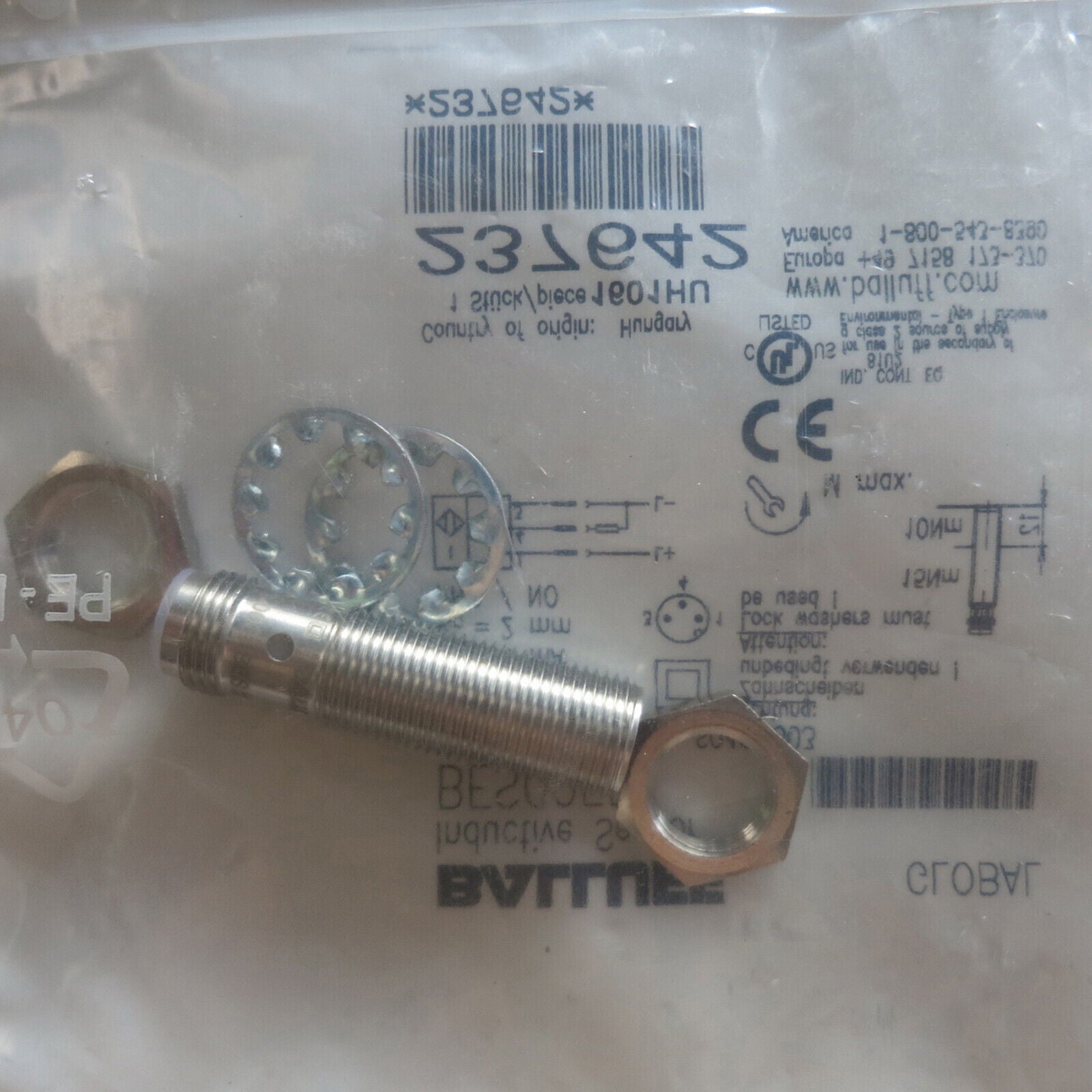 Proximity Sensor M12ME-PSC20B Stock - BALLUFF