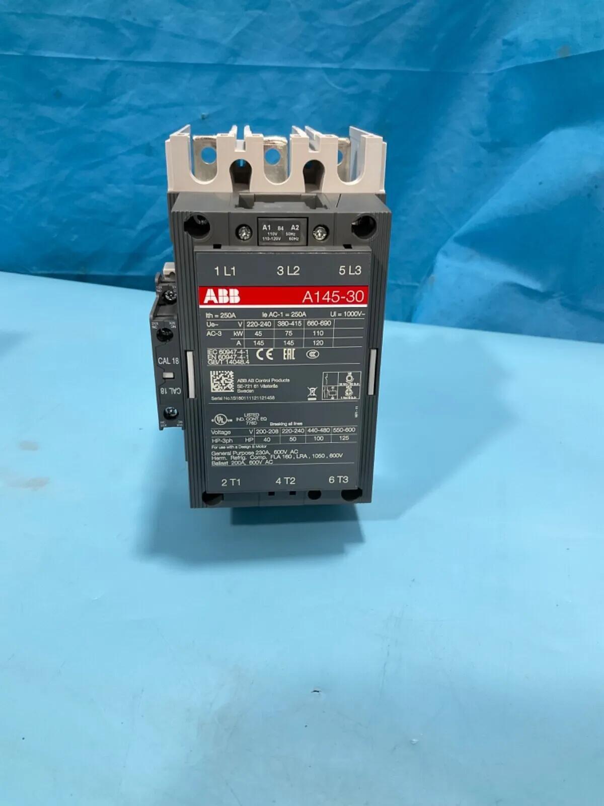 new   ABB A145-30-11 AC contactor ping ABB