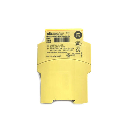 PILZ 774314 Safety Relay PNOZ X3 110VAC 24VDC 1SC - PILZ