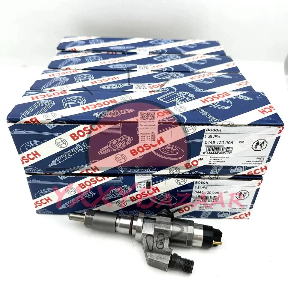 8Pcs Automotive Fuel Injectors 0445120008 for 6.6L Duramax LB7 2001-2004