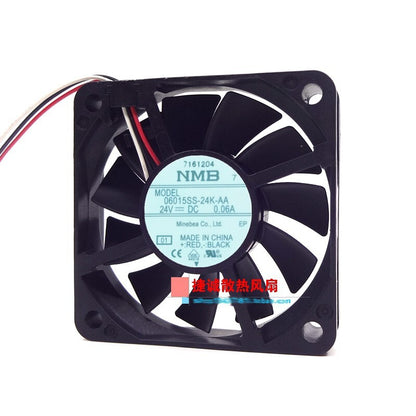 NMB 06015SS-24K-AA 6015 24V 0.06A 6CM Projector Equipment Fan