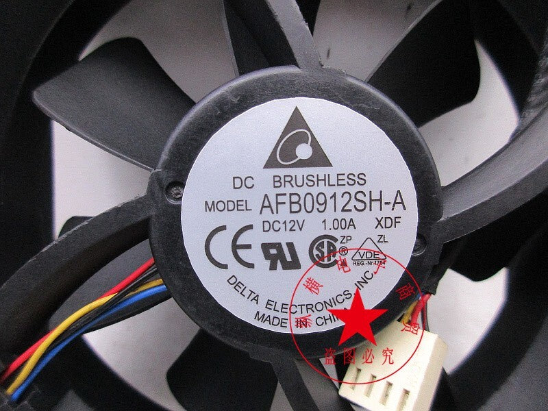 Delta AFB0912SH-A 12V 1.00A 9025 9CM 4-wire PWM high airflow case fan