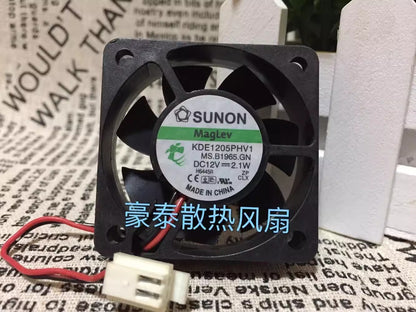 SUNON KDE1205PHV1 5015 DC12V 2.1W 5CM 2-Pin Silent Cooling Fan