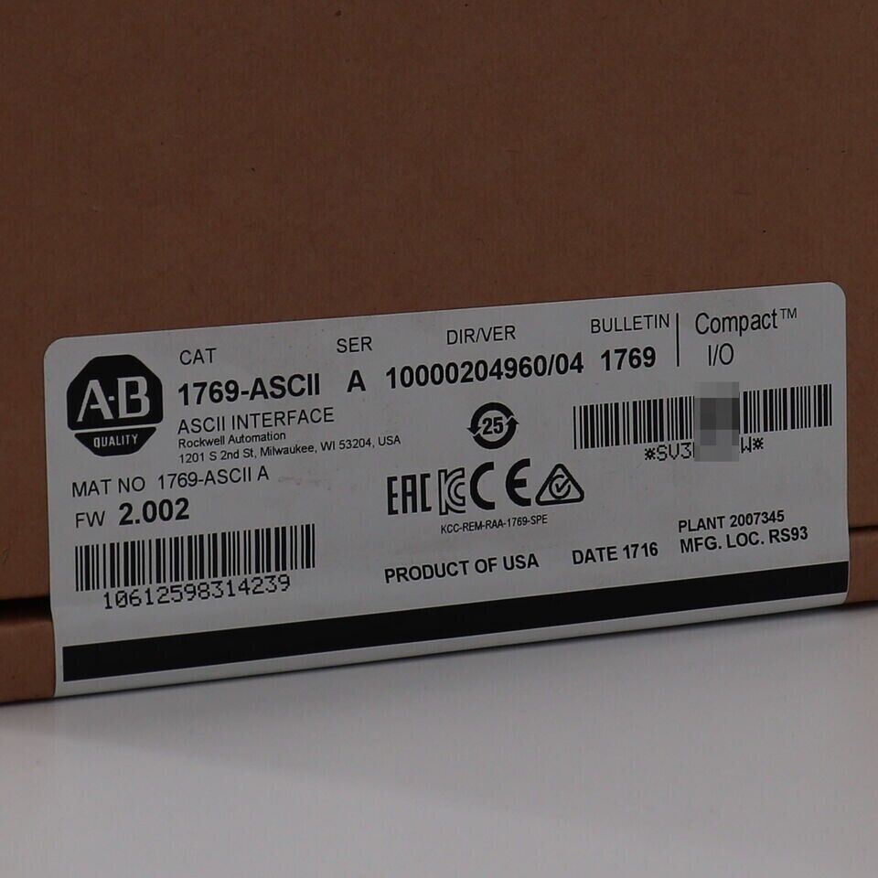 CompactLogix AB 1769-ASCII SER A - COMPACTLOGIX