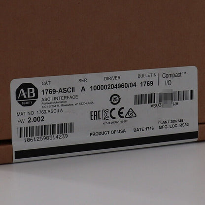 CompactLogix AB 1769-ASCII SER A - COMPACTLOGIX