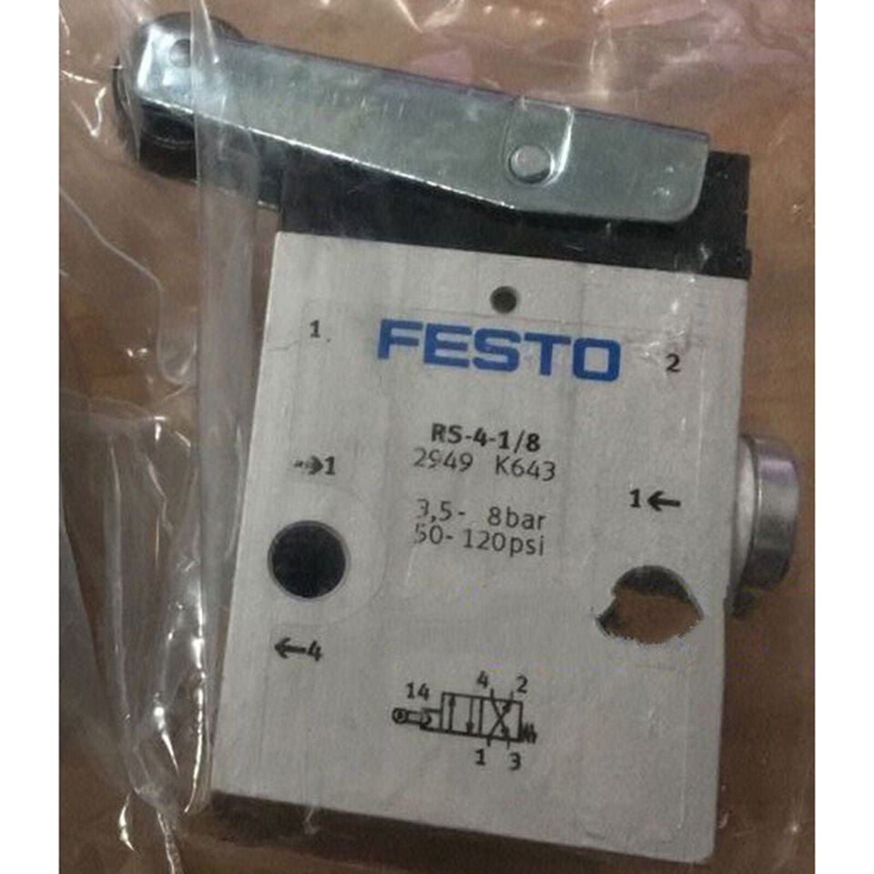 One Festo RS-4-1/8 2949 Roller Lever Valve RS41/8 Free Shipping