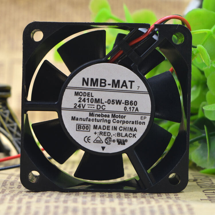 new 1PC  For  FAN NMB-MAT 2410ML-05W-B60 DC 24V 0.17A 6CM 6025