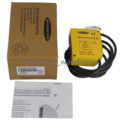 1PC BANNER Q60VR3AF2000Q1 Photoelectric Sensor - US Stock#I