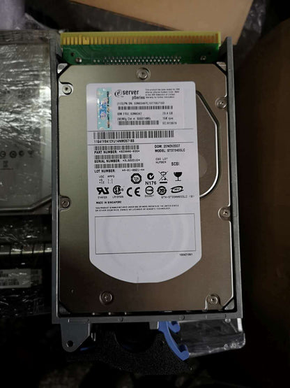 used IBM 03N6347 ST373455LC 15K 73.4GB Internal 15K RPM 3.5" SCSI 80 pin hard drives - IBM