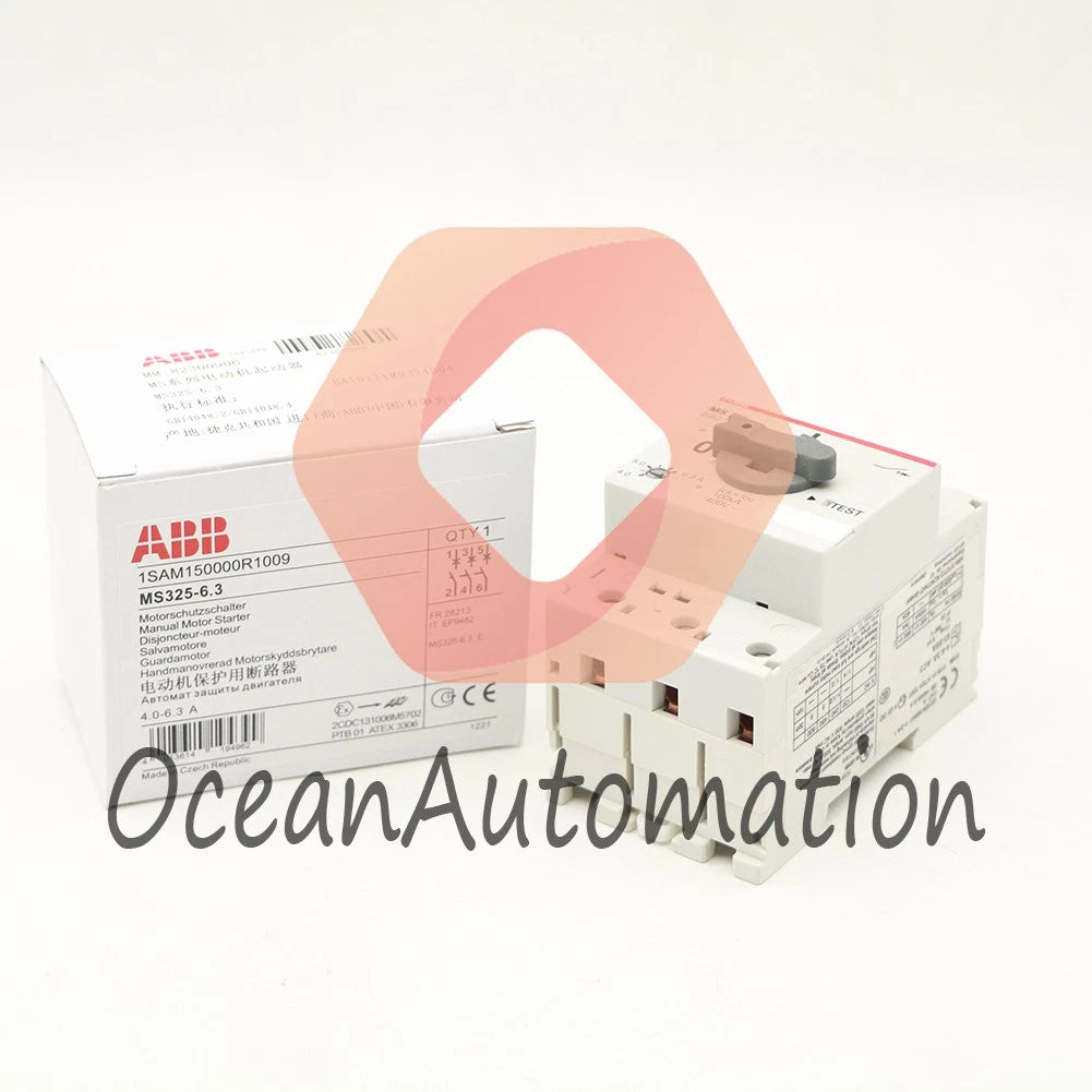 ABB MS325-6.3 Protective Circuit Breaker 1SAM150000R1009 1PCS