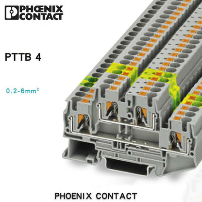 new 50pcs Feed-through Terminal Double Layer Quick Wiring PTTB 4 -3211786 - KOEED