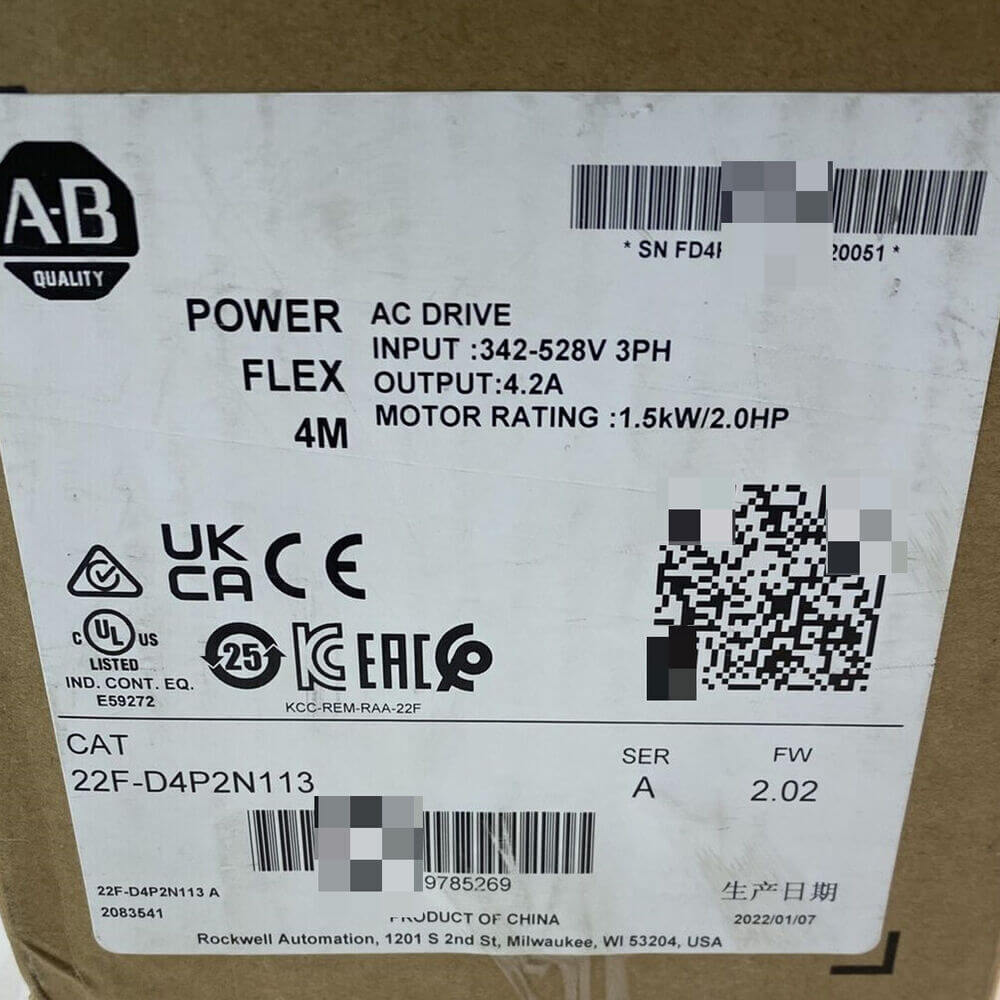 NEW ALLEN BRADLEY 22F-D4P2N113 AC DRIVE SHIP - ALLEN BRADLEY