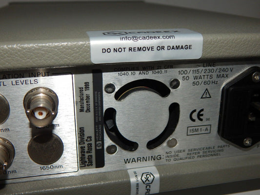 HP 83437A Broadband Light Source 1430nm 1550nm 9/125 μm - HP