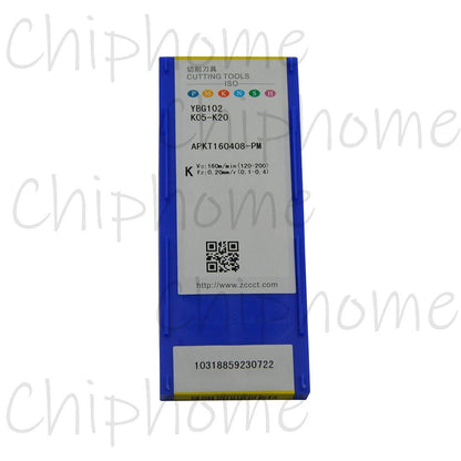 APKT160408-PM YBG102 CNC Milling Inserts Carbide Inserts 10pcs