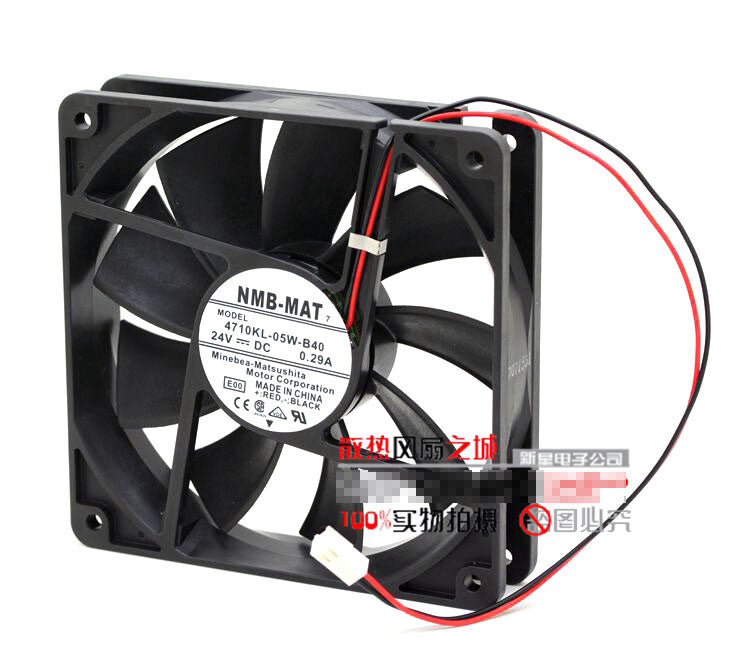 1pcs NMB 4710KL-05W-B40 12025 24V 0.29A 12CM double bead inverter fan 2pin