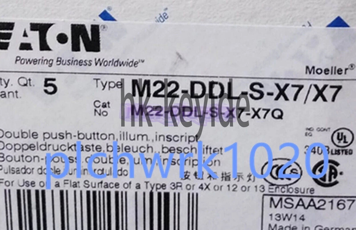 1Pcs EATON button head M22-DDL-S-X7/X7