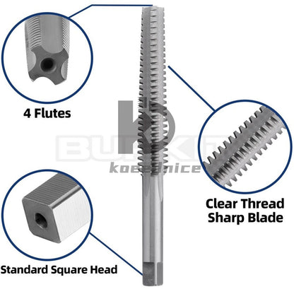 ACME 7/8"-5 Trapezoidal Tap Left Hand, HSS 7/8 x 5 Trapezoidal Thread Tap