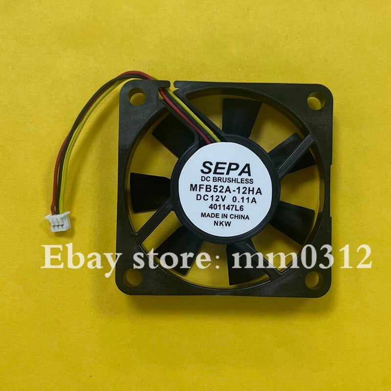 new SEPA MFB52A-12HA 5010 DC12V 0.11A 50*50*10MM 3-Wire Silent Cooling Fan